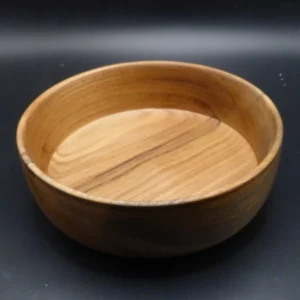 Écuelle simple, tournée en bois d'orme